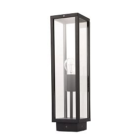 Ландшафтный светильник Arte Lamp Pot A1631PA-1BK, арматура черная, плафон стекло прозрачное - фото 1