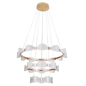 Подвесная люстра Arte Lamp Grace A1868SP-3PB, арматура латунь, плафон акрил прозрачный - фото 1