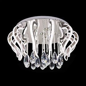 Потолочная люстра Citilux Krown EL334C108.1, арматура хром, плафоны хрусталь прозрачный - фото 1