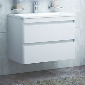 Тумба под раковину Corozo Алабама Z2 100 подвесная, цвет белый - фото 1