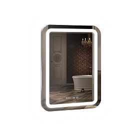 Зеркало Mixline Мальта 3 55x80, с подсветкой, функцией антизапотевания, часами - фото 1