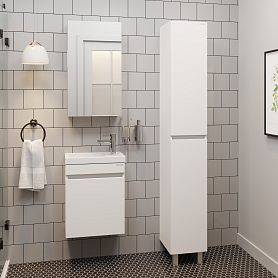 Мебель для ванной Оника Милтон 45, подвесная, цвет белый - фото 1