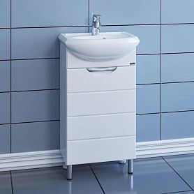 Тумба под раковину Санта Родос 45 N, напольная, цвет белый - фото 1