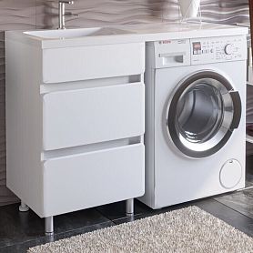 Тумба под раковину Stella Polar Корделия 60, напольная, цвет белый - фото 1