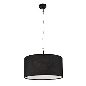 Подвесная люстра Arte Lamp Coppa A4095SP-3BK, арматура черная, плафон ткань черная - фото 1
