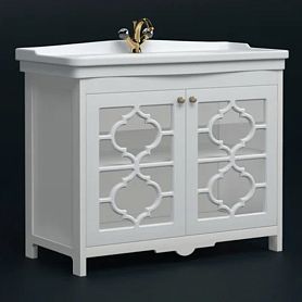 Тумба под раковину Corozo Манойр 105, цвет белый - фото 1