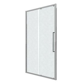 Душевая дверь Grossman Cosmo 100.K33.02.130.10.02 130х195, левая, стекло шиншилла, профиль хром - фото 1