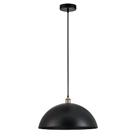 Подвесной светильник Arte Lamp Cappello A7056SP-1BK, арматура черный, плафон металл черный - фото 1