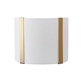 Настенный светильник Arte Lamp Dream A4110AP-2PB, арматура полированная медь, плафон ткань белая - фото 1