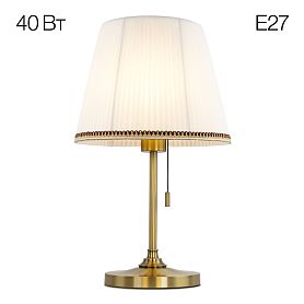 Настольный светильник Citilux Линц CL402730, арматура бронза, плафоны текстиль белый - фото 1