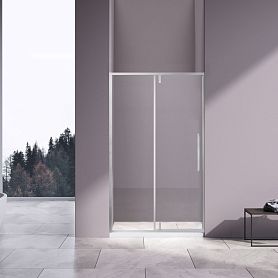 Душевая дверь Vincea Slim-N VDP-4SN 110x195, стекло прозрачное, профиль хром - фото 1