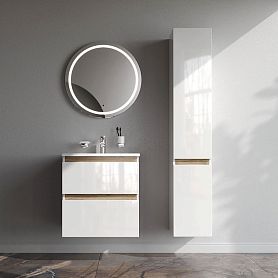 Мебель для ванной AM.PM X-Joy 60 подвесная, цвет белый глянец/дерево - фото 1