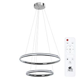 Подвесная люстра Arte Lamp Meridiana A2198SP-2CC, арматура хром, плафон акрил белый - фото 1