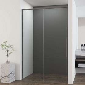 Душевая дверь Vincea Ultima VDS-7UL 140x200, стекло прозрачное, профиль хром - фото 1