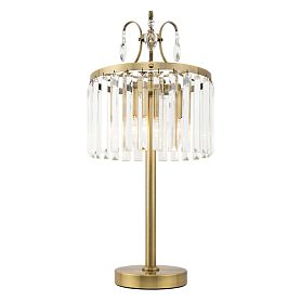 Настольный светильник Citilux Инга CL335833, арматура бронза, плафоны хрусталь прозрачный - фото 1