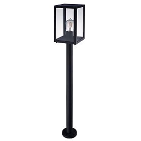 Ландшафтный светильник Arte Lamp Belfast A4569PA-1BK, арматура черный, плафон стекло прозрачное - фото 1