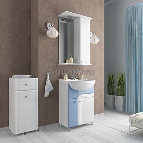Мебель для ванной Mixline Посейдон 55, цвет голубой - фото 1