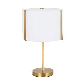 Декоративная настольная лампа Arte Lamp Dream A4110LT-1PB, арматура полированная медь, плафон ткань белая - фото 1