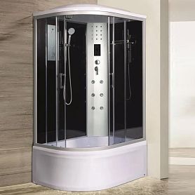 Душевая кабина River Dunay 110/80/44 ТН R 110x80, правая, стекло тонированное, профиль хром матовый - фото 1