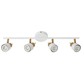 Спот Arte Lamp Almach A1906PL-4WH, арматура белая, плафон металл белый - фото 1