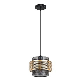 Подвесной светильник Arte Lamp Grid A7069SP-1BK, арматура черный, плафон металл черный - фото 1