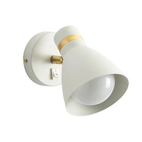 Спот Arte Lamp Fafnir A5047AP-1WH, арматура белая, плафон металл белый - фото 1