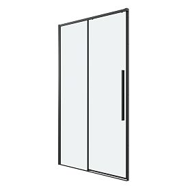 Душевая дверь Grossman Galaxy 110х195, стекло прозрачное, профиль черный матовый - фото 1