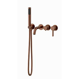 Смеситель Vincea Villa VTFW-1VL1BC для ванны, встраиваемый, цвет брашированная медь - фото 1