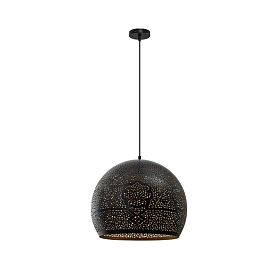 Подвесной светильник Arte Lamp Celesta A7057SP-1BK, арматура черный, плафон металл черный - фото 1