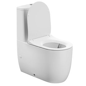 Унитаз-компакт Cersanit Moduo Vortex 011 DPL EO Slim LP напольный, безободковый, с сиденьем микролифт, цвет белый - фото 1