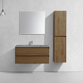 Мебель для ванной Vincea Luka 100, с 2 ящиками, цвет табачный дуб - фото 1