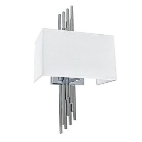 Бра Arte Lamp Julietta A5037AP-1CC, арматура хром, плафон ткань белая - фото 1