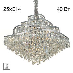 Подвесная люстра Citilux Naiad CL315191, арматура хром - фото 1