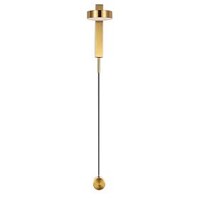 Настенный светильник Arte Lamp Mirach A2142AP-10PB, арматура латунь, плафон пластик белый - фото 1