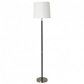 Торшер Arte Lamp Rodos A2589PN-1SS, арматура серебро, плафон ткань белая, 32х32 см - фото 1