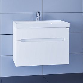 Тумба Санта Лондон 70, под раковину Астория, подвесная, с ящиками, цвет белый - фото 1