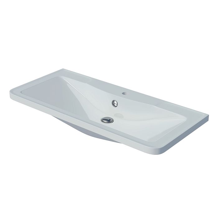 Раковина Corozo Adel 100, искусственный мрамор, цвет белый