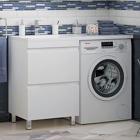 Тумба под раковину Corozo Альтаир 56, напольная, цвет белый - фото 1