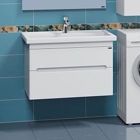 Тумба Санта Лондон 80 под раковину Фостер, подвесная, с ящиками, цвет белый - фото 1