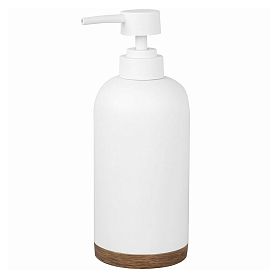 Дозатор WasserKRAFT Mindel К-8899 для жидкого мыла, настольный, цвет белый / коричневый - фото 1