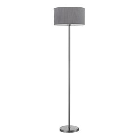 Торшер Arte Lamp Mallorca A1021PN-1SS, арматура матовое серебро, плафон ткань серая - фото 1