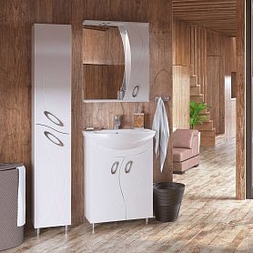 Мебель для ванной Corozo Наина 60, цвет белый - фото 1