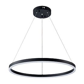 Подвесная люстра Arte Lamp Siren A2548SP-45BK, арматура черная, плафон  белый - фото 1