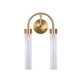 Бра Arte Lamp Borgia A4088AP-2AB, арматура античная бронза, плафон стекло прозрачное - фото 1