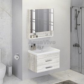 Мебель для ванной Comforty Никосия 80П, цвет дуб белый - фото 1