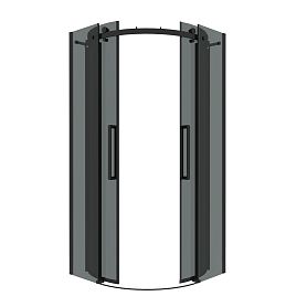 Душевой уголок Grossman Classic 301.K33.04.9090.21.10 90х90, стекло тонированное, профиль черный матовый - фото 1