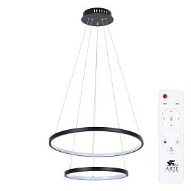 Подвесная люстра Arte Lamp Frodo A2197SP-2BK, арматура черная, плафон акрил белый - фото 1