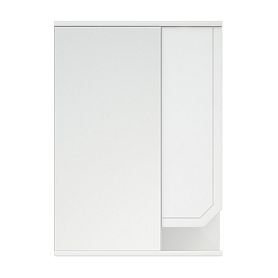 Шкаф-зеркало Corozo Сириус 55, правый, цвет белый - фото 1