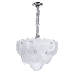 Подвесная люстра Arte Lamp Kapri A4078LM-6CC, арматура хром, плафон стекло белое - фото 1