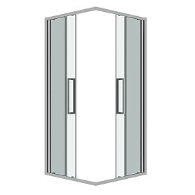 Душевой уголок Grossman Cosmo 300.K33.02.9090.10.00 90х90, стекло прозрачное, профиль хром - фото 1